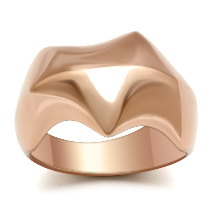 LOVCIA Rose Gold Ion Plated Brass Ring Without Stone - Buy stylish Rings for women - Shop latest Ring design - Trendy Rings - Unique fashion Rings - Find the perfect Ring