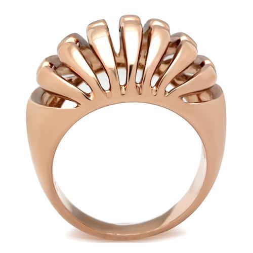 LOVCIA Rose Gold Ion Plated Brass Ring Without Stone - Buy stylish Rings for women - Shop latest Ring design - Trendy Rings - Unique fashion Rings - Find the perfect Ring