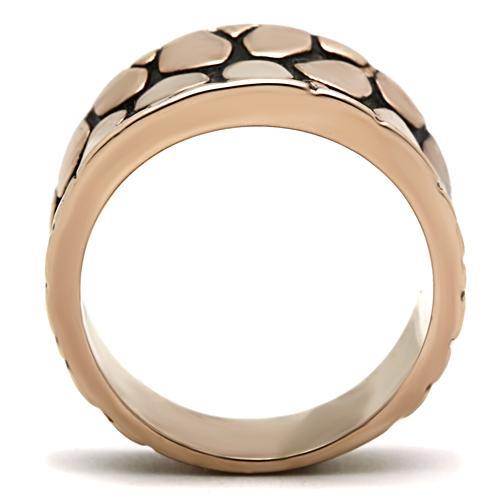 LOVCIA Rose Gold Ion Plated Brass Ring Without Stone - Buy stylish Rings for women - Shop latest Ring design - Trendy Rings - Unique fashion Rings - Find the perfect Ring