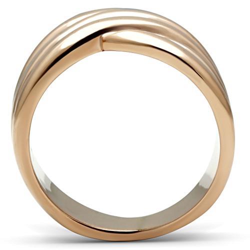 LOVCIA Rose Gold Ion-Plated Brass Ring Without Stone - Buy stylish Rings for women - Shop latest Ring design - Trendy Rings - Unique fashion Rings - Find the perfect Ring