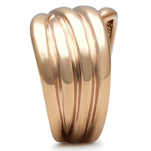 LOVCIA Rose Gold Ion-Plated Brass Ring Without Stone - Buy stylish Rings for women - Shop latest Ring design - Trendy Rings - Unique fashion Rings - Find the perfect Ring