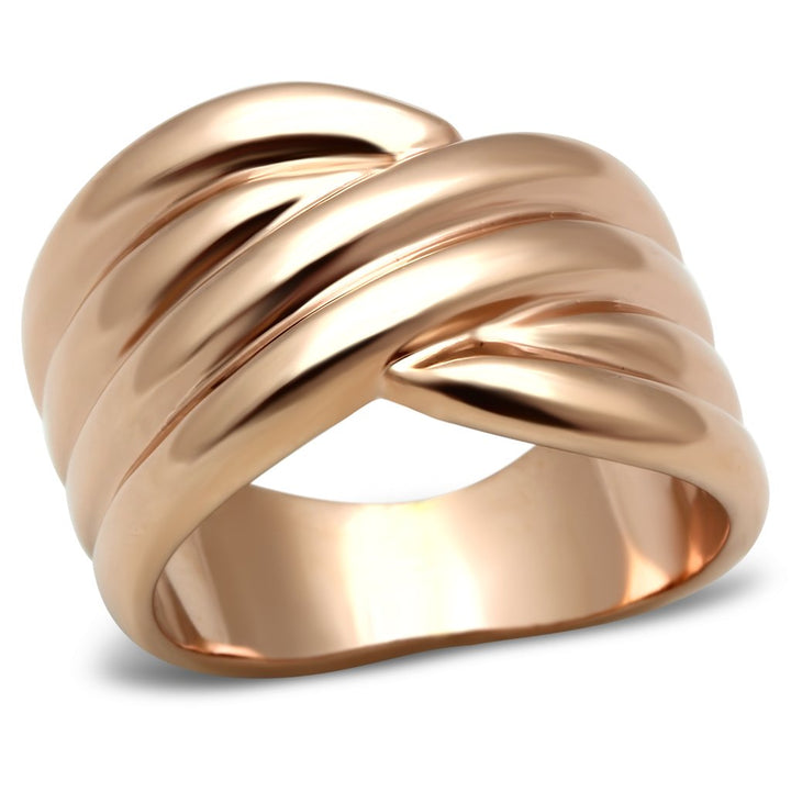 LOVCIA Rose Gold Ion-Plated Brass Ring Without Stone - Buy stylish Rings for women - Shop latest Ring design - Trendy Rings - Unique fashion Rings - Find the perfect Ring