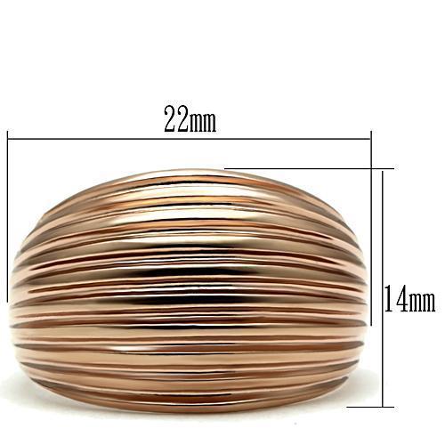 LOVCIA Rose Gold Ion Plated Brass Ring Without Stone - Buy stylish Rings for women - Shop latest Ring design - Trendy Rings - Unique fashion Rings - Find the perfect Ring