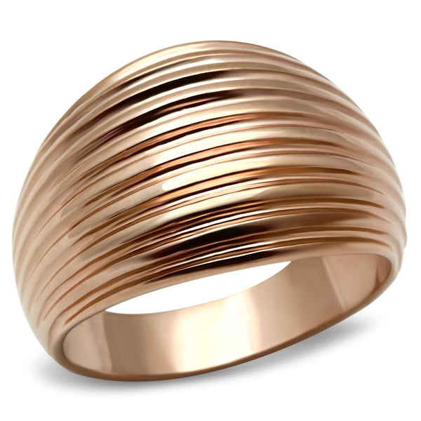 LOVCIA Rose Gold Ion Plated Brass Ring Without Stone - Buy stylish Rings for women - Shop latest Ring design - Trendy Rings - Unique fashion Rings - Find the perfect Ring