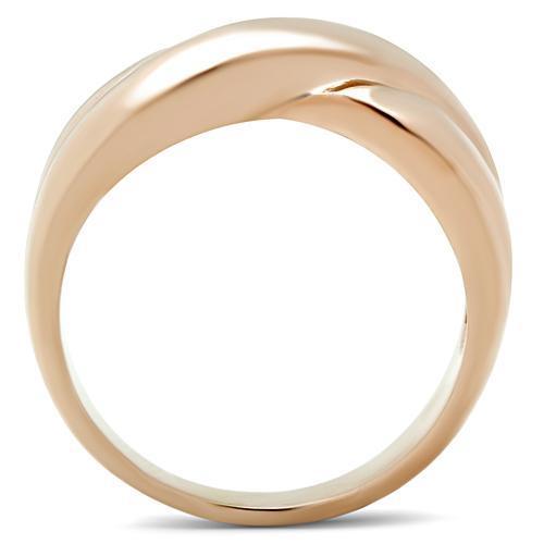 LOVCIA Rose Gold Ion Plated Brass Ring - Stone-Free Design - Buy stylish Rings for women - Shop latest Ring design - Trendy Rings - Unique fashion Rings - Find the perfect Ring