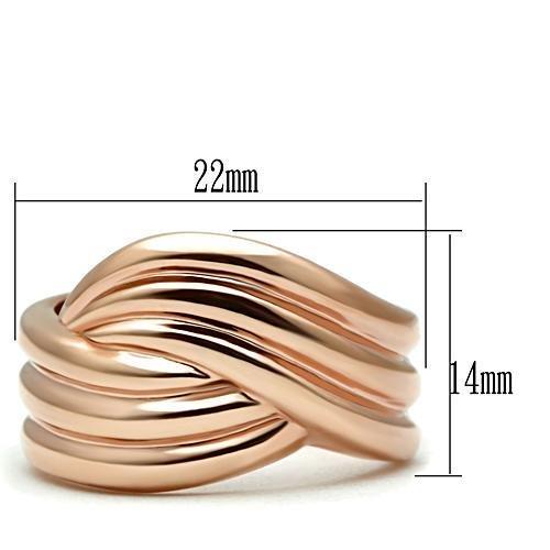 LOVCIA Rose Gold Ion Plated Brass Band Ring (No Stone) - Buy stylish Rings for women - Shop latest Ring design - Trendy Rings - Unique fashion Rings - Find the perfect Ring