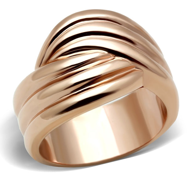 LOVCIA Rose Gold Ion Plated Brass Band Ring (No Stone) - Buy stylish Rings for women - Shop latest Ring design - Trendy Rings - Unique fashion Rings - Find the perfect Ring