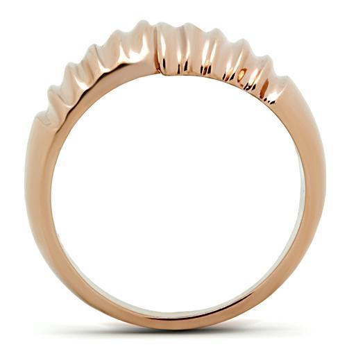 LOVCIA Rose Gold Ion-Plated Brass Ring Without Stone - Buy stylish Rings for women - Shop latest Ring design - Trendy Rings - Unique fashion Rings - Find the perfect Ring