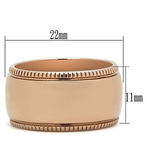 LOVCIA Rose Gold Ion Plated Brass Ring Without Stone - Buy stylish Rings for women - Shop latest Ring design - Trendy Rings - Unique fashion Rings - Find the perfect Ring