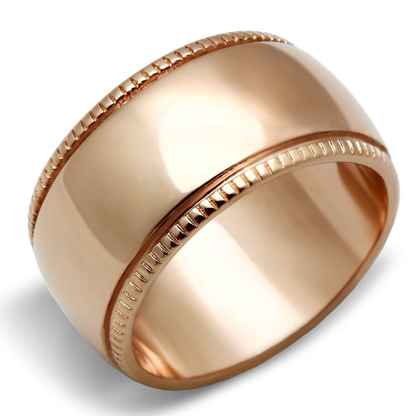 LOVCIA Rose Gold Ion Plated Brass Ring Without Stone - Buy stylish Rings for women - Shop latest Ring design - Trendy Rings - Unique fashion Rings - Find the perfect Ring