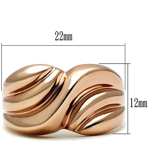 LOVCIA Rose Gold Ion Plated Brass Ring without Stone - Buy stylish Rings for women - Shop latest Ring design - Trendy Rings - Unique fashion Rings - Find the perfect Ring