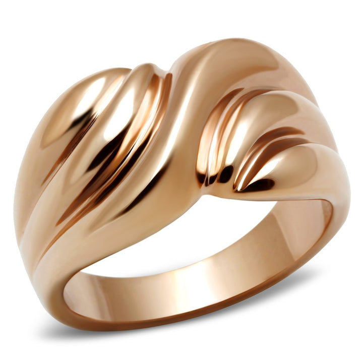 LOVCIA Rose Gold Ion Plated Brass Ring without Stone - Buy stylish Rings for women - Shop latest Ring design - Trendy Rings - Unique fashion Rings - Find the perfect Ring