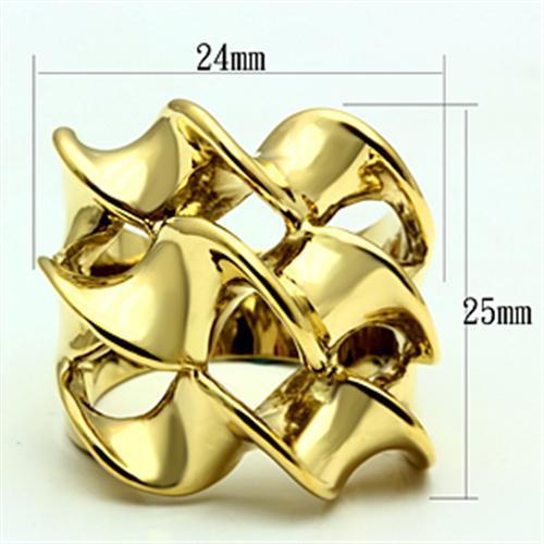 LOVCIA Ion Plated Gold Brass Ring Without Stone - Buy stylish Rings for women - Shop latest Ring design - Trendy Rings - Unique fashion Rings - Find the perfect Ring