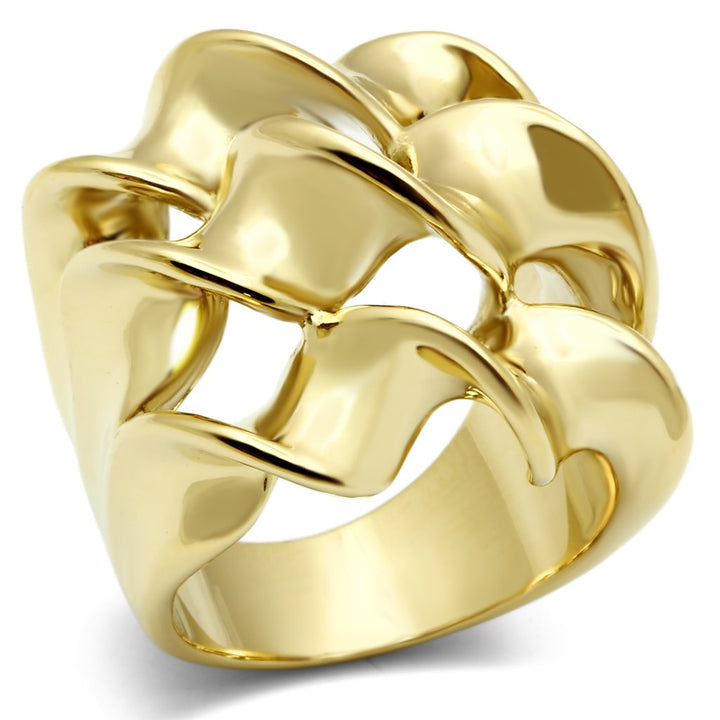 LOVCIA Ion Plated Gold Brass Ring Without Stone - Buy stylish Rings for women - Shop latest Ring design - Trendy Rings - Unique fashion Rings - Find the perfect Ring