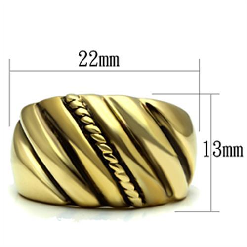 LOVCIA Ion Plated Gold Brass Ring with Jet Epoxy Stone - Buy stylish Rings for women - Shop latest Ring design - Trendy Rings - Unique fashion Rings - Find the perfect Ring