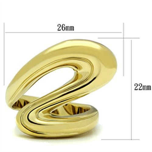 LOVCIA Ion Plated Gold Brass Ring Without Stone - Buy stylish Rings for women - Shop latest Ring design - Trendy Rings - Unique fashion Rings - Find the perfect Ring