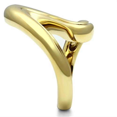 LOVCIA Ion Plated Gold Brass Ring Without Stone - Buy stylish Rings for women - Shop latest Ring design - Trendy Rings - Unique fashion Rings - Find the perfect Ring