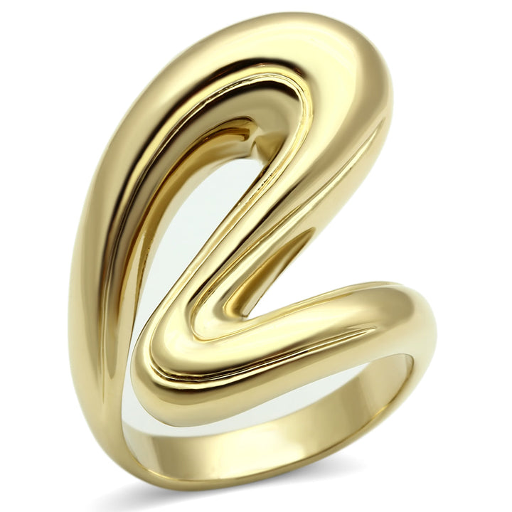 LOVCIA Ion Plated Gold Brass Ring Without Stone - Buy stylish Rings for women - Shop latest Ring design - Trendy Rings - Unique fashion Rings - Find the perfect Ring