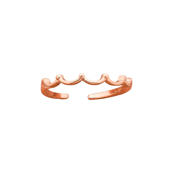 Lovcia Rose Gold Plated 925 Silver Adjustable Ring Open-Rings-