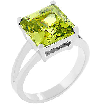 Lovcia Royal Essence Peridot Solitaire Ring-Rings-5-5