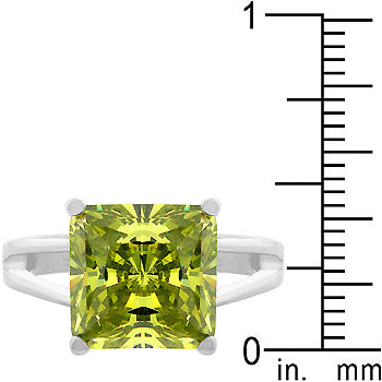Lovcia Royal Essence Peridot Solitaire Ring-Rings-5-5