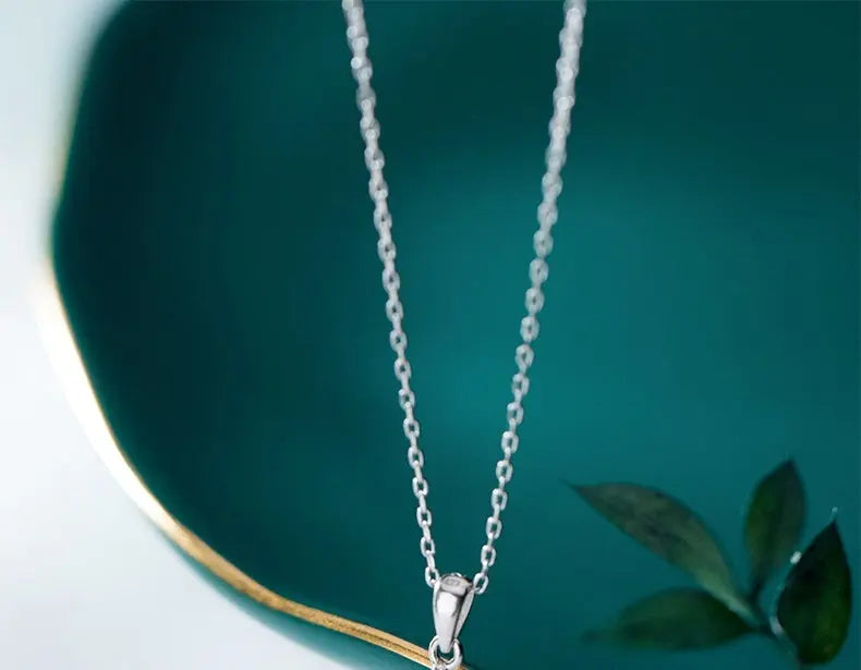 Lovcia S925 Silver Divine Blessing Diamond Cross Necklace for Women-Necklaces-Silver-925 Silver-Silver
