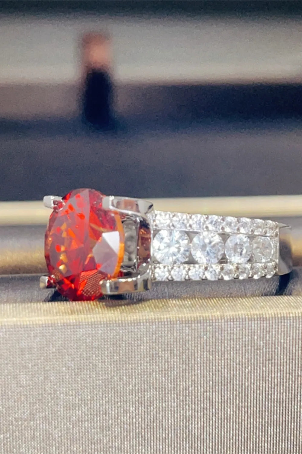 Lovcia Scarlet 5 Carat Moissanite 925 Sterling Silver Ring for Women - Scarlet-5- - Buy latest trendy Rings for Women and Girls
