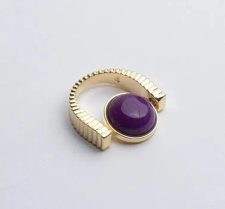 LOVCIA Serenity Spinner Rings - Natural Stone Jewelry for Calm and Inspiration