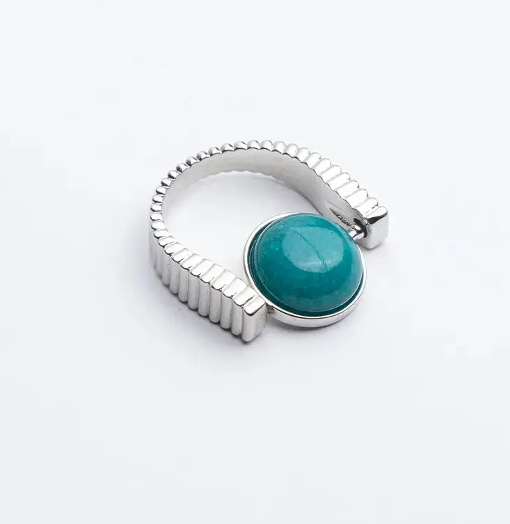 LOVCIA Serenity Spinner Rings - Natural Stone Jewelry for Calm and Inspiration