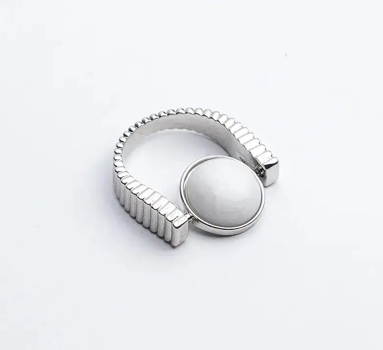 LOVCIA Serenity Spinner Rings - Natural Stone Jewelry for Calm and Inspiration