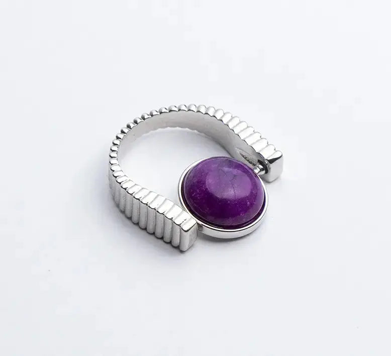 LOVCIA Serenity Spinner Rings - Natural Stone Jewelry for Calm and Inspiration