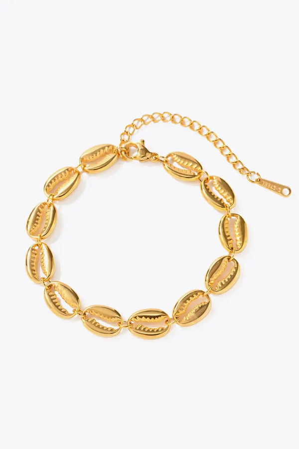 Lovcia Shell Stainless Steel Bracelet-Bracelets-Gold-One Size-Gold