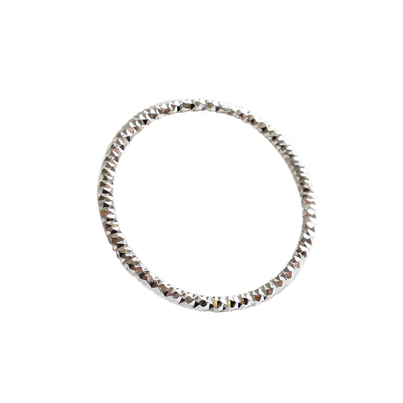 Lovcia Silver 925 Sterling Ring Thin Minimalist Band-Rings-US 10-US 10
