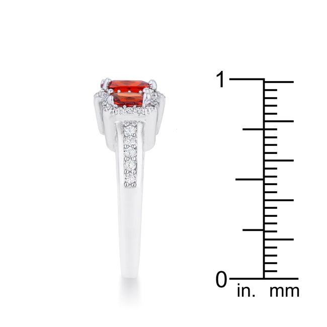 Lovcia Silver Shine Trio Radiant Cut Rhodium Cocktail Ring – 2.3ct-Rings-5-5