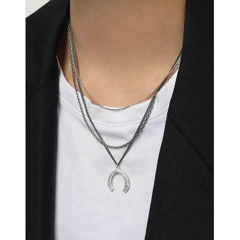Lovcia Silver Vintage Drop C Letter 925 Necklace Adjustable-Necklaces-Vintage-Vintage