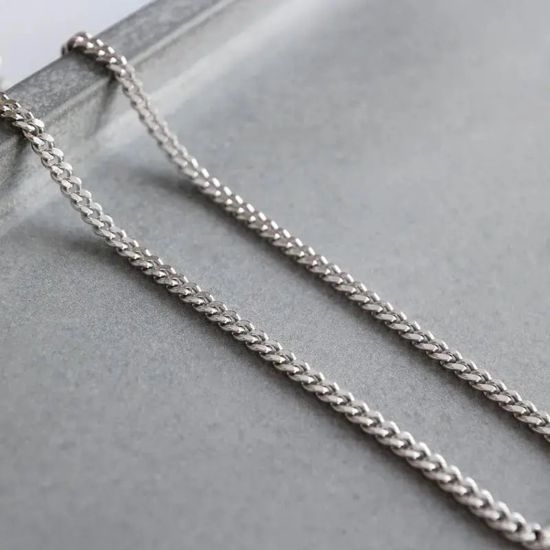 Lovcia Simple Chain 925 Sterling Silver Anklet Casual-Anklets-