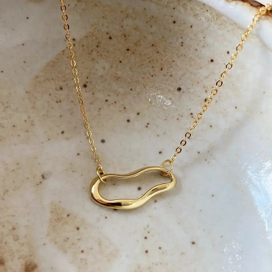 Lovcia Simple Hollow Cloud 925 Sterling Silver Necklace-Necklaces-