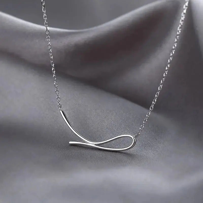 LOVCIA Simple Irregular Geometry 925 Sterling Silver Necklace