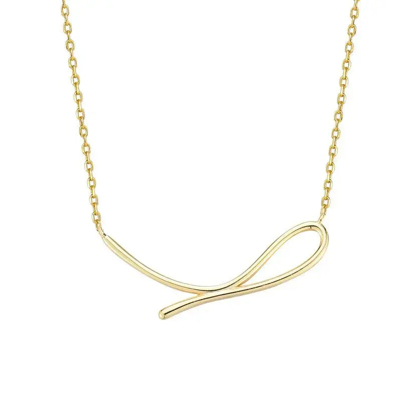 LOVCIA Simple Irregular Geometry 925 Sterling Silver Necklace