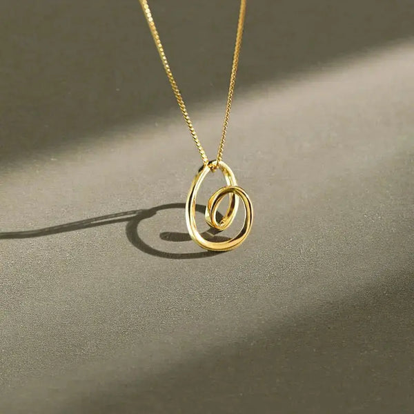 Lovcia Simple Irregular Hollow Heart 925 Sterling Silver Necklace-Necklaces-Silver-Silver