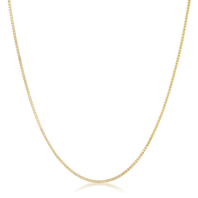 Lovcia Sleek 18k Gold-Plated 1mm Rolo Chain-Necklaces-