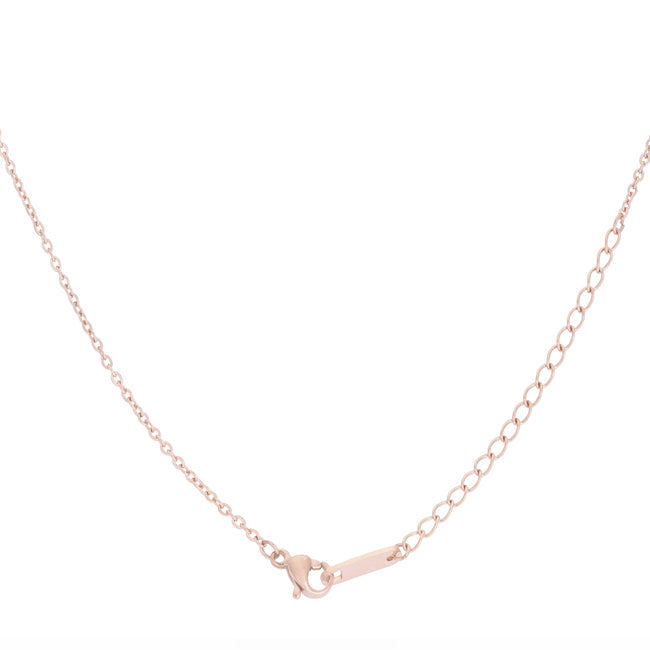 Lovcia Sleek Rose Gold Arrow Charm Necklace-Necklaces-