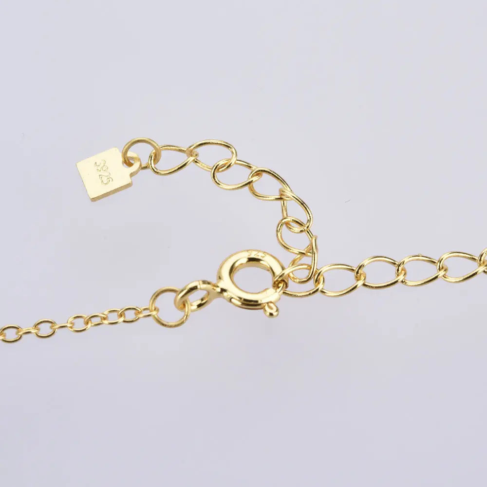 Lovcia Small Round Slice Ornament Clavicle Chain Decor Sterling Silver Necklace for Women-Necklaces-18K Gold-925 Silver-18K Gold