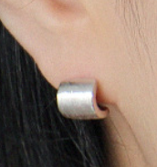 Lovcia Smi Circle 925 Silver Stud Earrings Gold Plated-Earrings-Yellow Gold-Yellow Gold