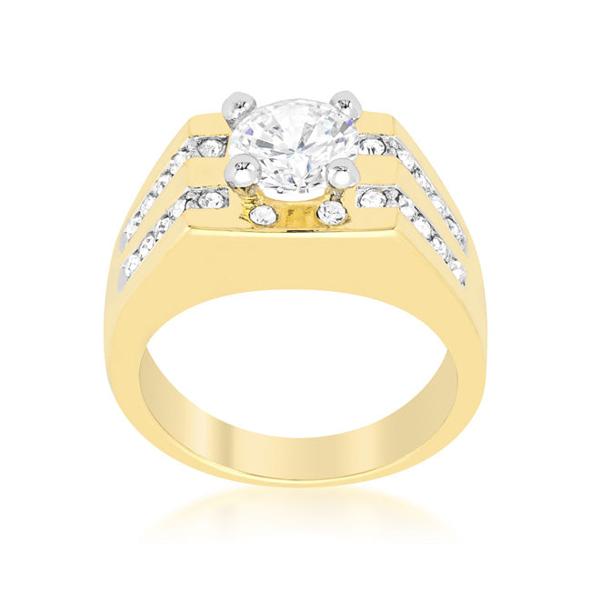 Lovcia Sparkling Barracuda Rhodium-Plated Cubic Zirconia Ring-Rings-7-7