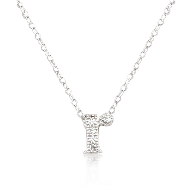 Lovcia Sparkling Cubic Zirconia Initial R Necklace-Pendants-