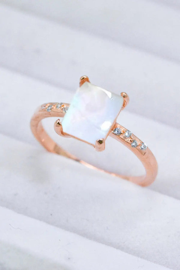 Lovcia Square Moonstone Ring-Rings-Moonstone-6-Moonstone