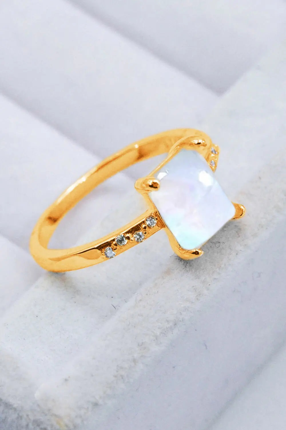 Lovcia Square Moonstone Ring-Rings-Moonstone-6-Moonstone