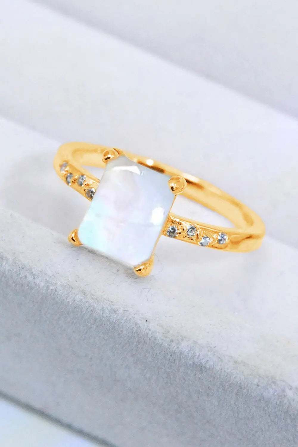 Lovcia Square Moonstone Ring-Rings-Moonstone-6-Moonstone