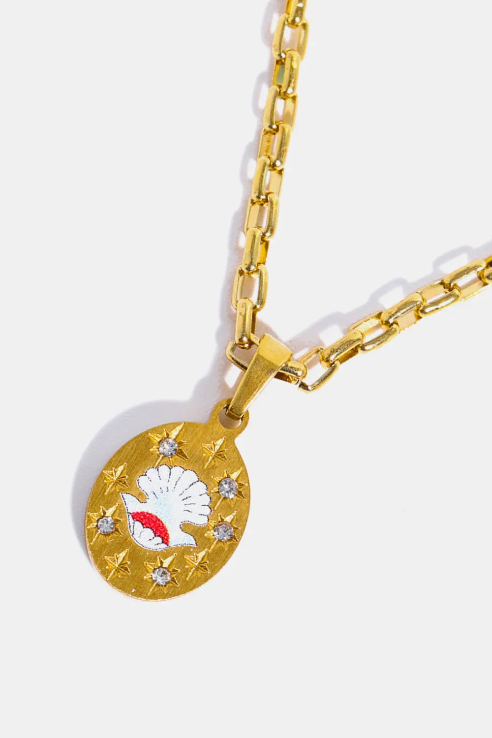Lovcia Stainless Steel 18K Gold-Plated Necklace-Necklaces-Pigeons-One Size-Pigeons